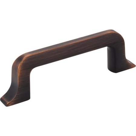 JEFFREY ALEXANDER 3" Center-to-Center Brushed Oil Rubbed Bronze Callie Cabinet Pull 839-3DBAC